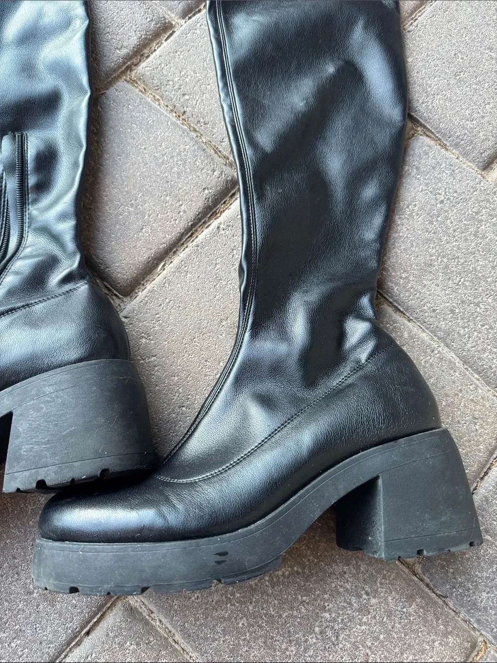 Tall Black Women's Knee-High Boots